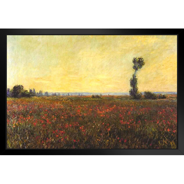 Vault W Artwork Claude Red Poppy Field Impressionist Art Posters
